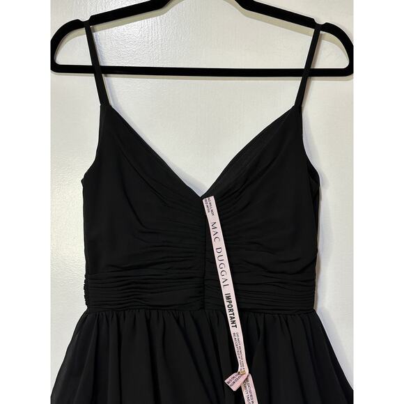 Ieena For Mac Duggal Sleeveless Tiered Ruffle Gown Black Size 6 NWT #55416 - Picture 10 of 13